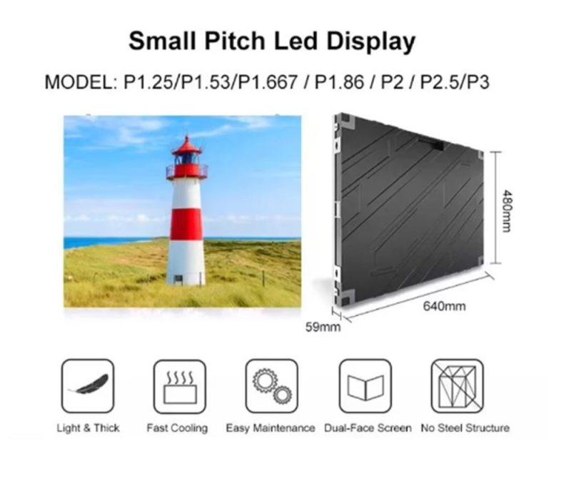 Resolution Indoor LED Screen 640x480mm01