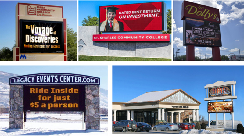 Outdoor Waterproof LED Cabinet 960x960mm Big LED Billboard 54