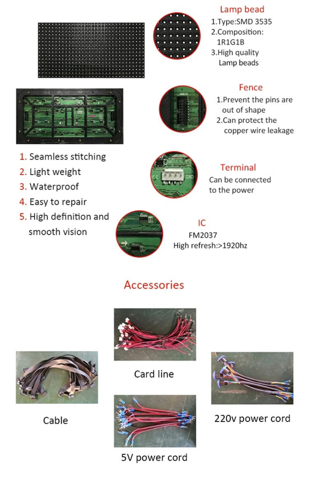 Outdoor P5 LED Module size 320x160mm89