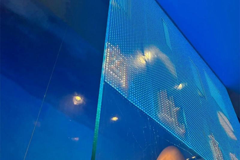 Install on the glass