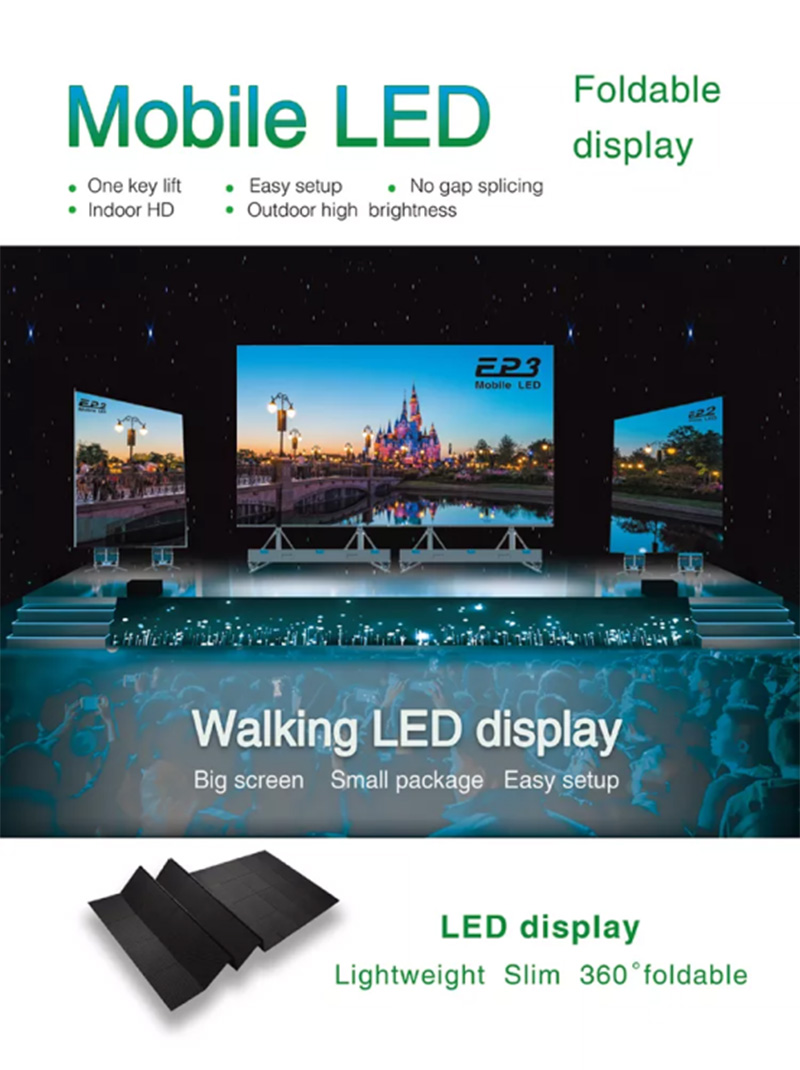 Foldable LED Screen For Advertising a8