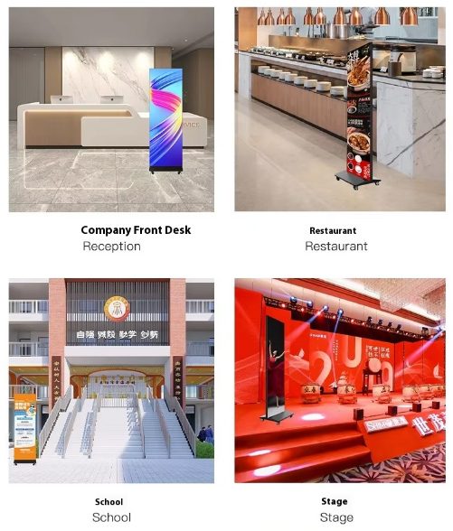 P1.86 P2 P2.5 GOB Foldable Poster LED Screen b10