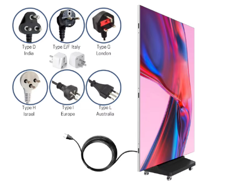 Three-Folding Indoor P1.8 P2.5 HD GOB LED Poster Screen b16