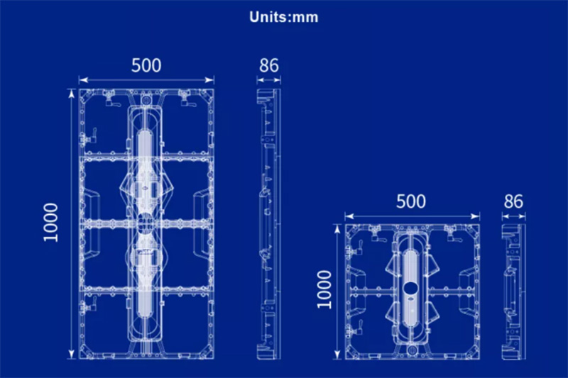Indoor Rental LED Panels For Wedding Church Concert Stage Events v28