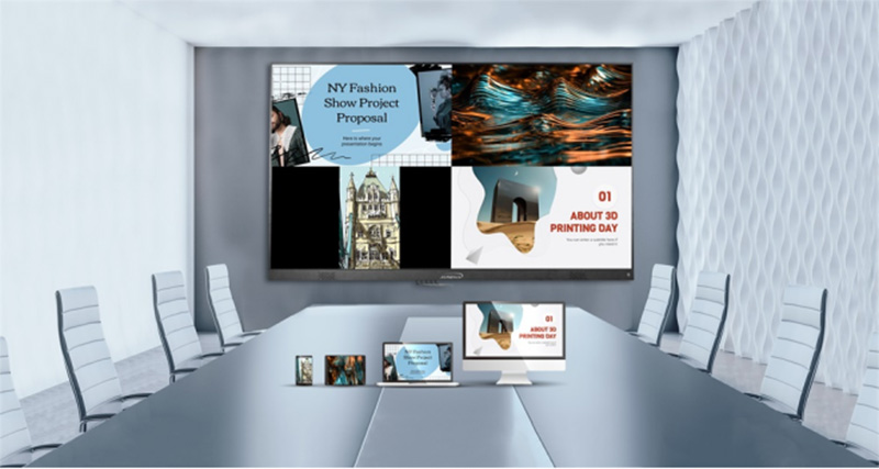 Movable Indoor HD LED Display Conference Room Touch All-in-one LED TV Displayv68