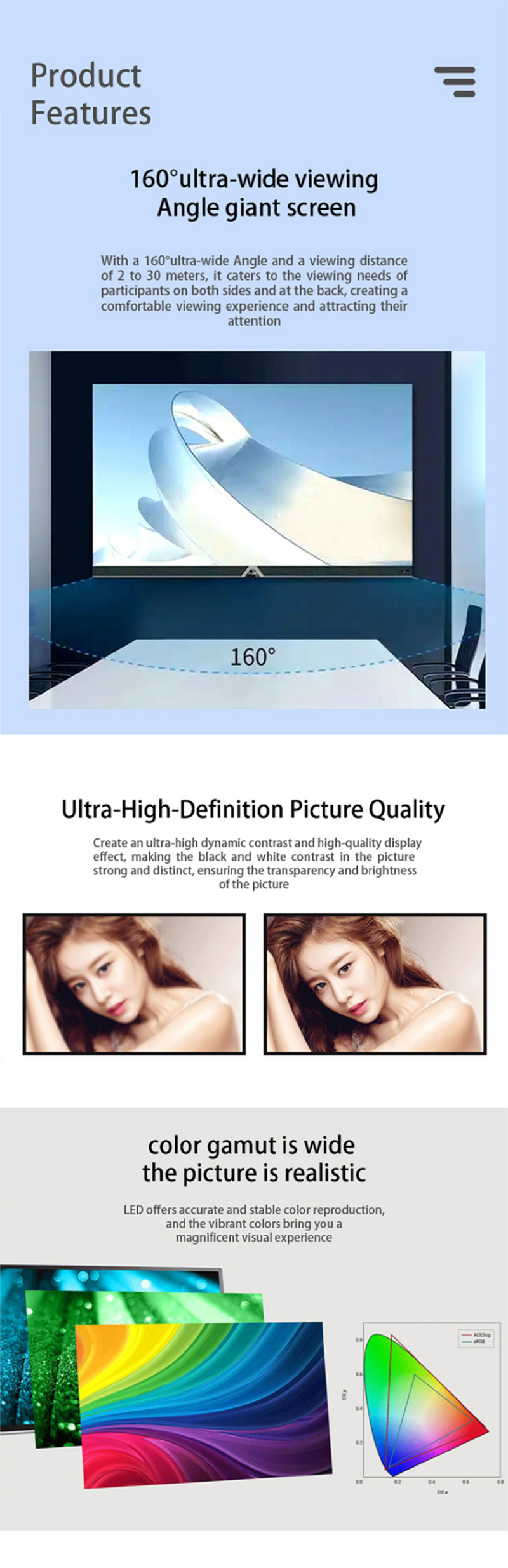 P1.5 Fine Pitch Led Display Screenv73