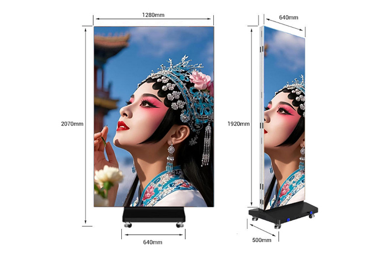 Why Are Three-Folding Indoor LED Posters Becoming the First Choice