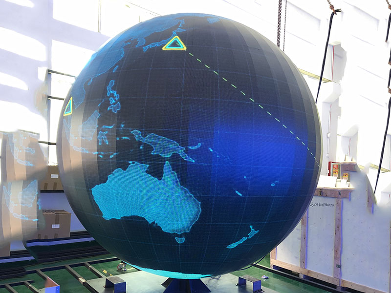 Sphere LED Displays for Immersive Spaces