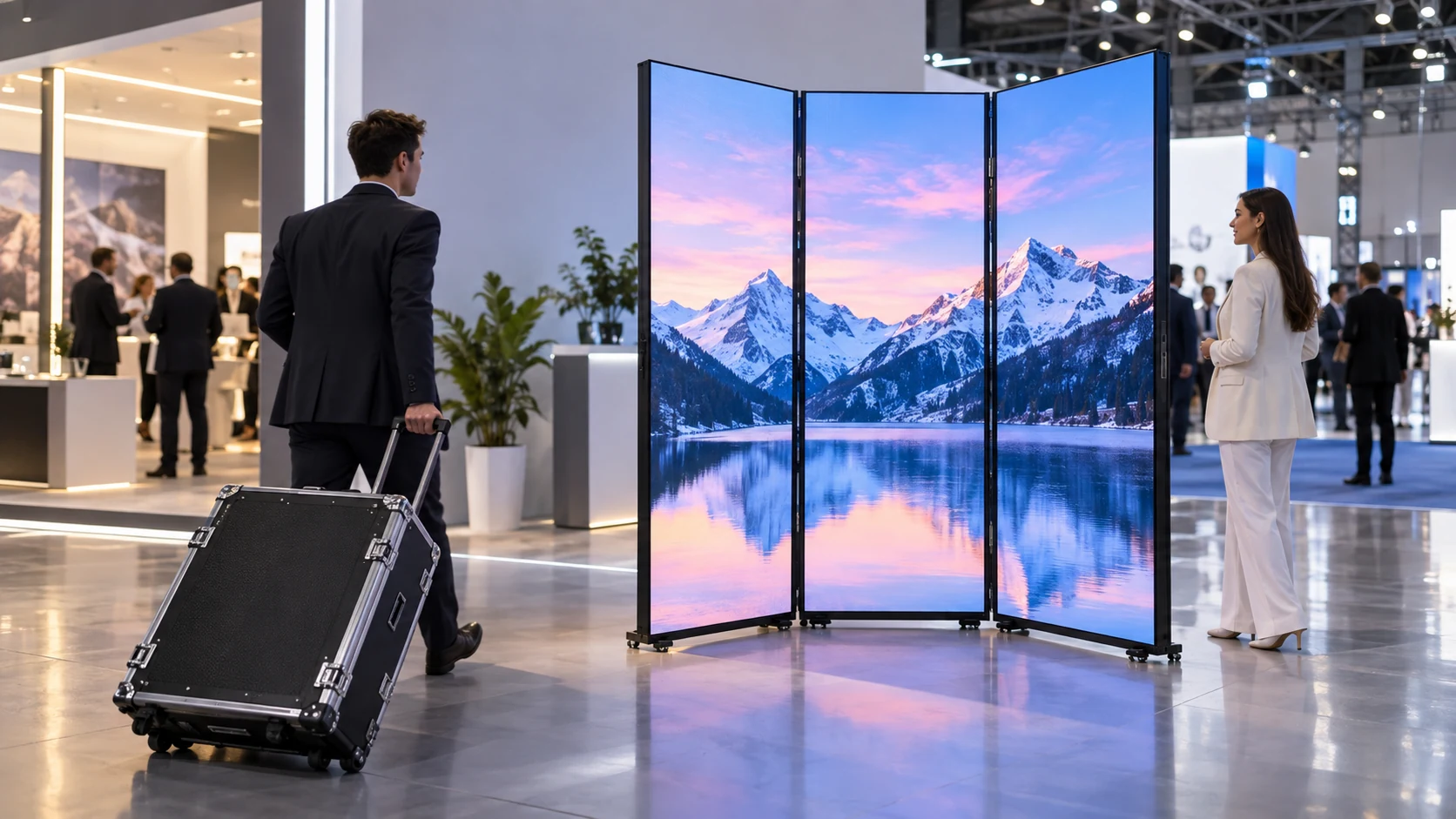Three-Folding LED Poster Screens How Can Buyers Reduce Transport and Setup Damage