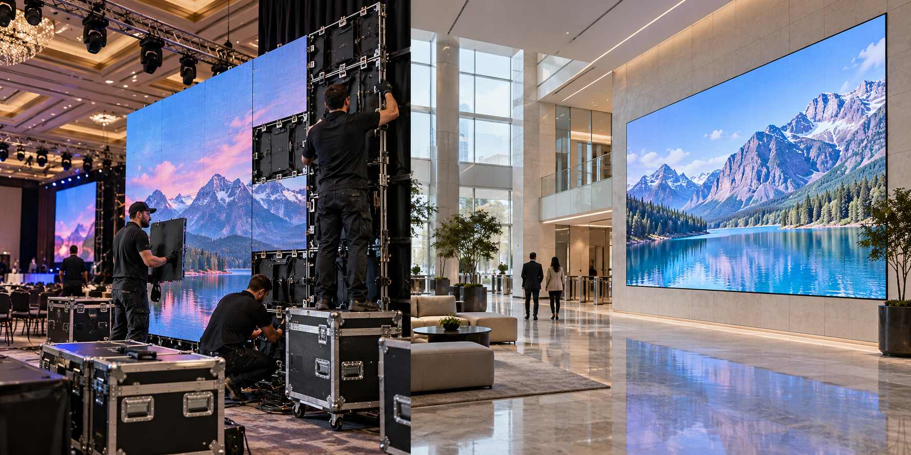 Rental LED Display vs Fixed Installation:Which Indoor Screen Fits Your Project