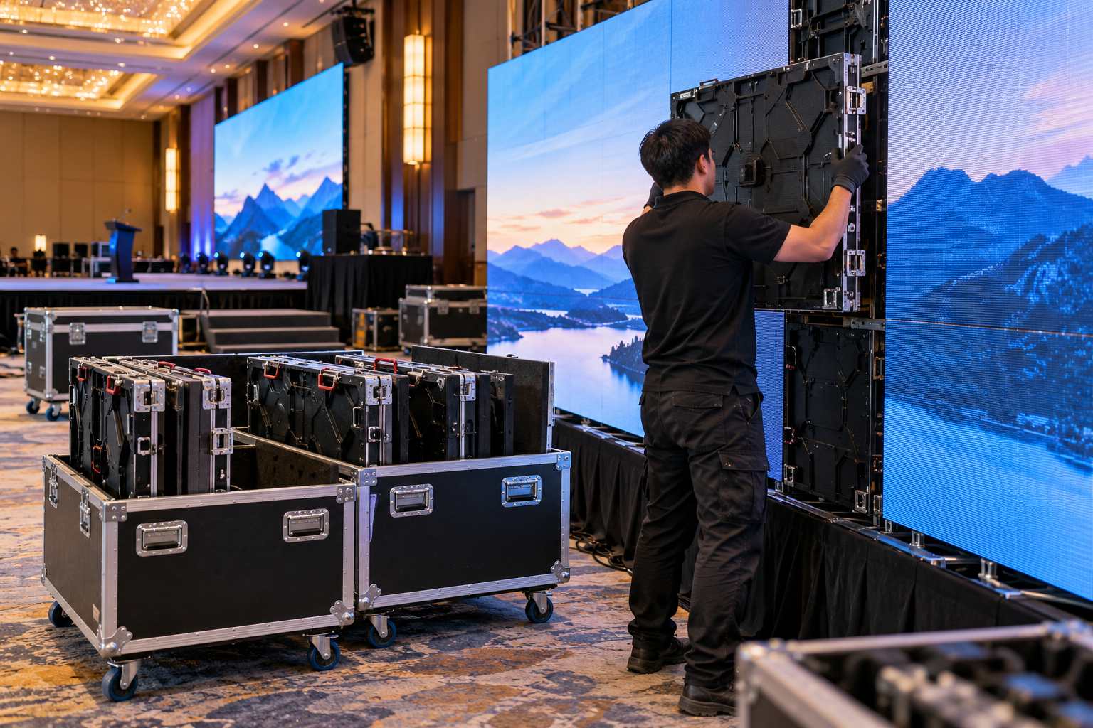 Rental LED Display vs Fixed Installation